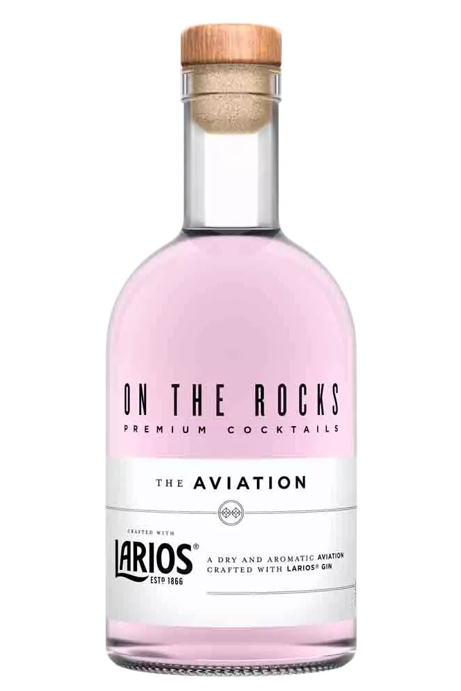 A bottled Aviation cocktail from OTR