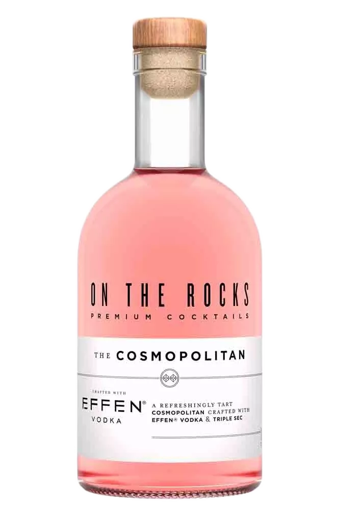 A bottled Cosmopolitan cocktail from OTR