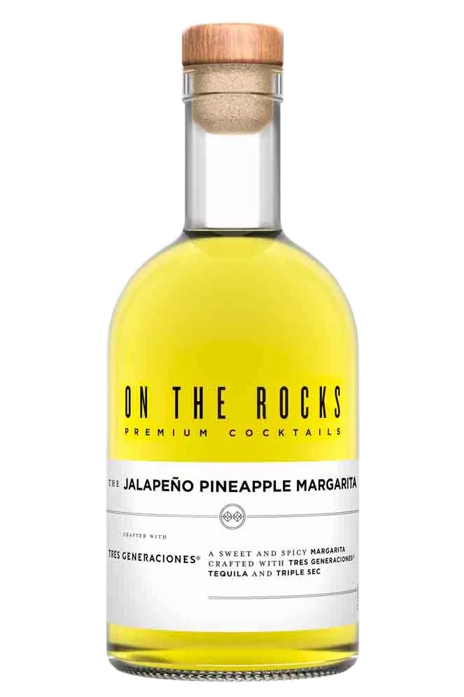 A bottled Pineapple Jalapeno Margarita from OTR