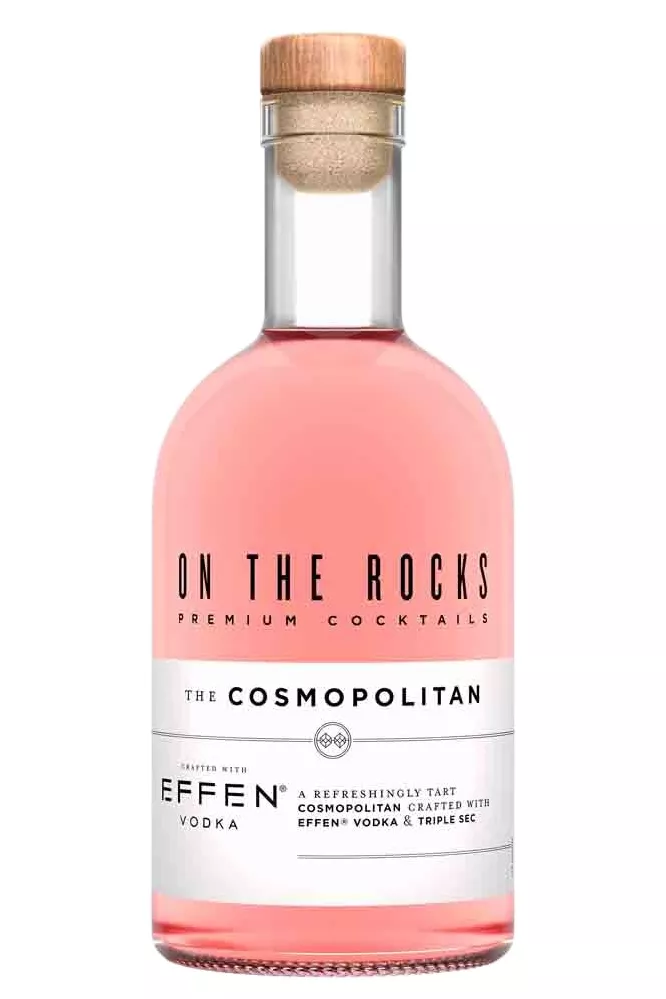 A bottled Cosmopolitan cocktail from OTR