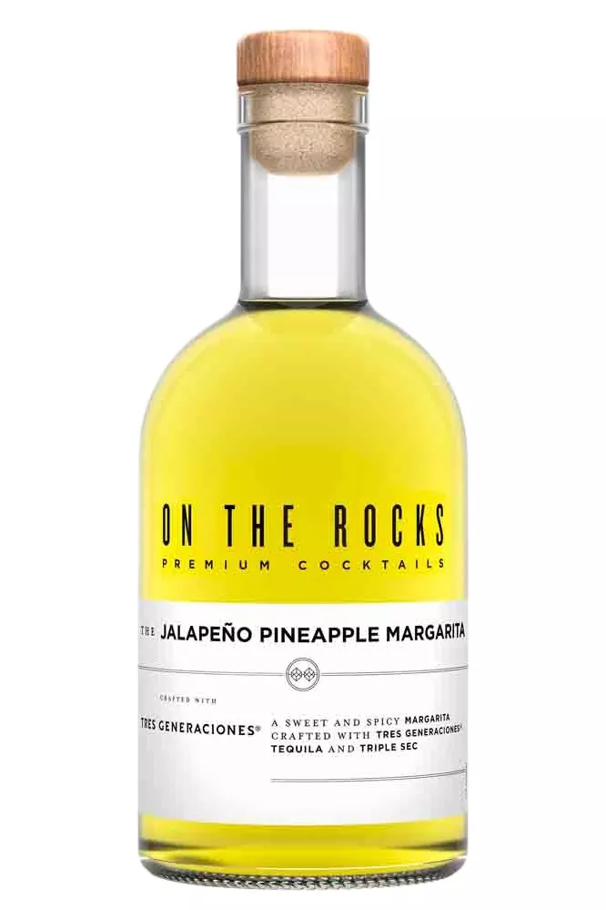 A bottled Pineapple Jalapeno Margarita from OTR