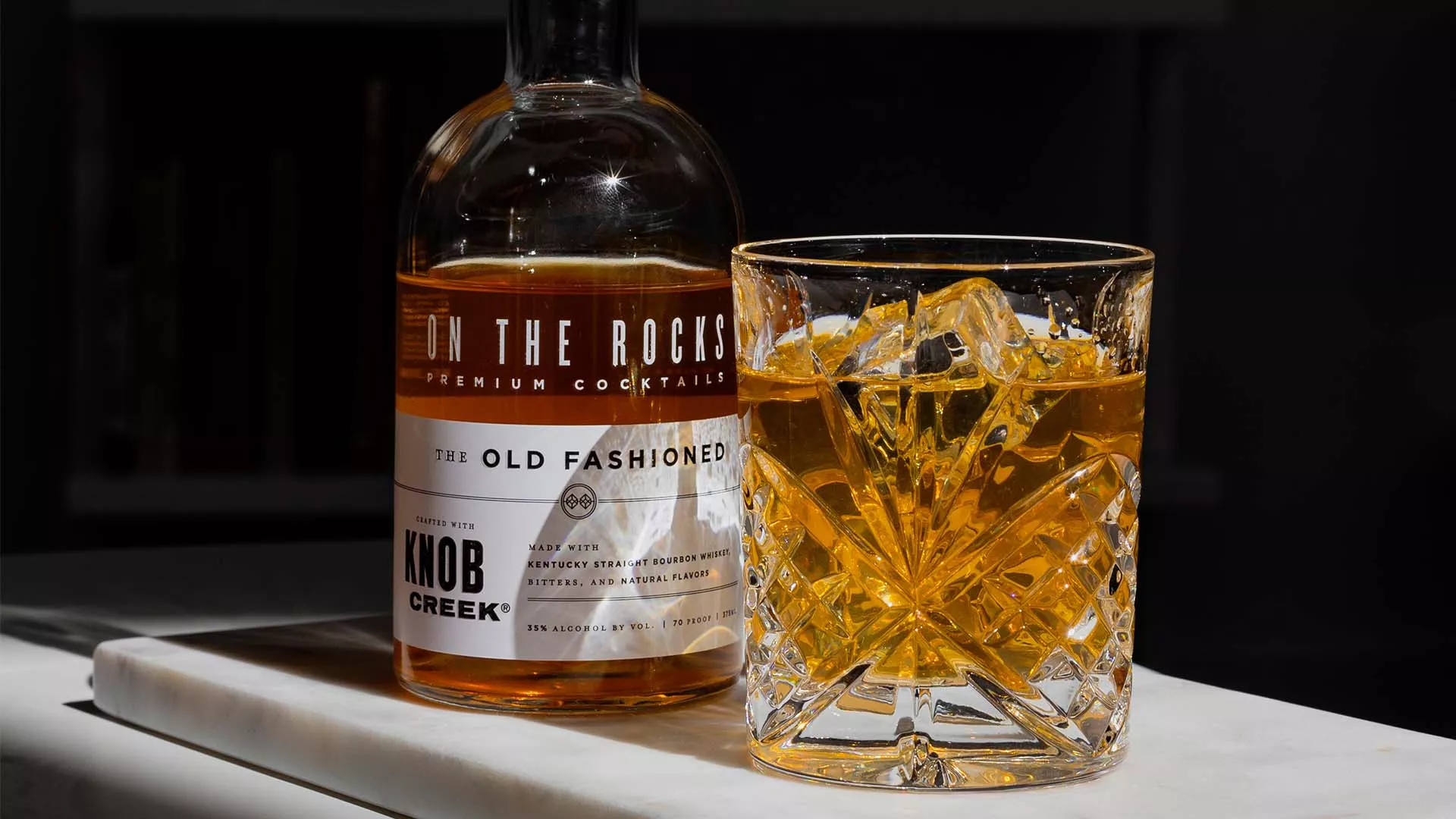 OTR Old Fashioned cocktail served in whisky glass