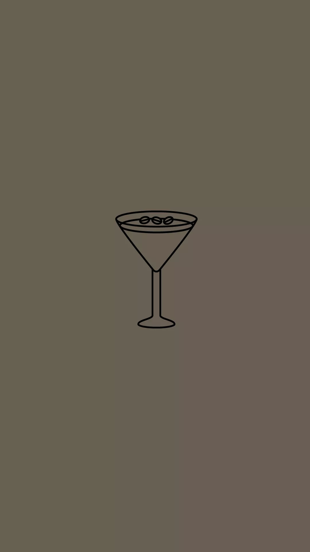 OTR Espresso Martini Cocktail graphic on espresso background