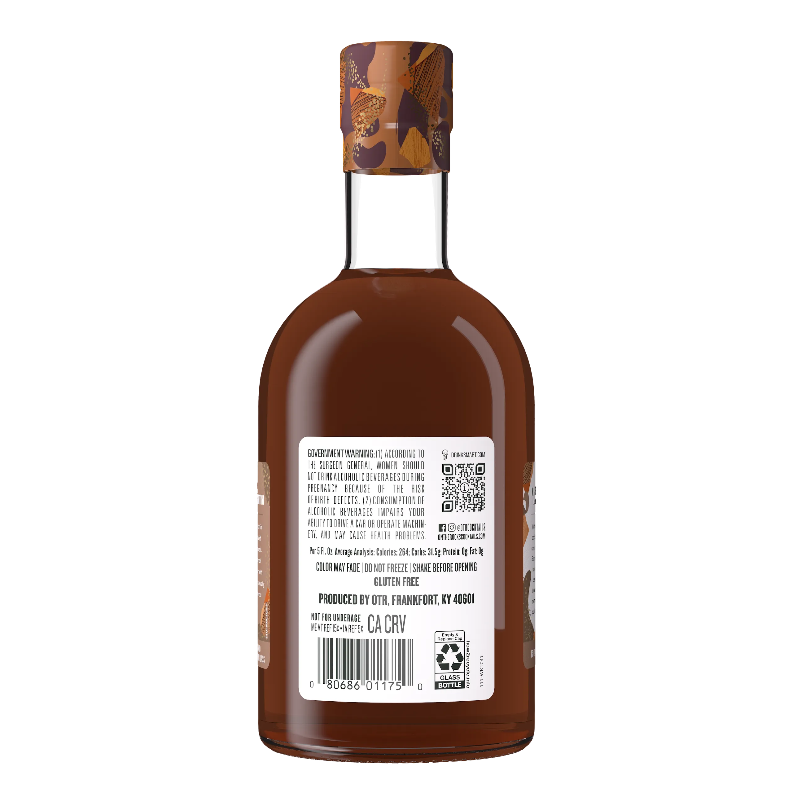 OTR Chocolate Martini Photo 2 Back Label